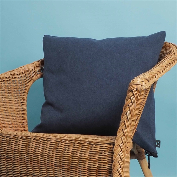 Cushion cover Washed canvas 50x50 Navy blue